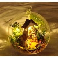 ราคา พร้อมส่งทันที บ้านจิ๋วในแก้วกลม Magic forest + ขาตั้ง สวนขวด บ้านตุ๊กตา โมเดลบ้านจิ๋ว บ้านโหลแก้ว บ้านจิ๋ว (2593414369)