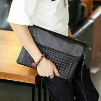 ราคา Man-8655 *หนังแท้รุ่นลายสาน สีดำ (115897209)