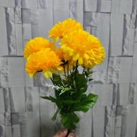 ราคา ช่อ 7 ดอก ดอกไม้ปลอม ดอกไม้ประดับ ดอกดาวเรือง ดาวเรืองปลอม 1 ช่อ (26181871489)