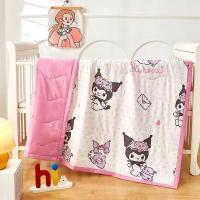 ราคา ผ้าห่ม ผ้าฝ้าย แบบบาง พิมพ์ลายการ์ตูน Kuromi Sanrio Melody My Melody Cinnamoroll ผ้าห่มการ์ตูนผ้าห่มงีบ (25876114449)