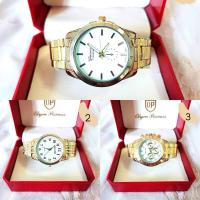 ราคา นาฬิกาข้อมือตัวเรือนสีทองหน้าปัดขาว (24865282001)