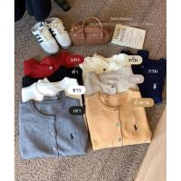 ราคา พร้อมส่งจากPOLO Cardigan เสื้อคลุมไหมพรมนุ่ม ปักม้าโปโล เสื้อคาดิแกน (44160789726)