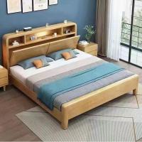 ราคา Malm ที่เก็บของบนเตียงไม้โครงไม้ยางพาราพิเศษสำหรับงานหนัก (28719907498)