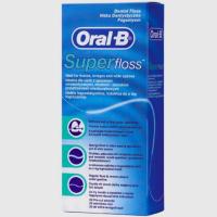 ราคา ไหมขัดฟันOral b super floss wax mint 50pcs/box (1887511708)