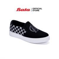 ราคา Bata บาจา ยี่ห้อ Marvel รองเท้าผ้าใบแบบสวม สลิปออนเด็กผู้ชาย สนีกเกอร์ สำหรับเด็กผู้ชาย รุ่น Avengers สีดำ 4596269 (16441358471)