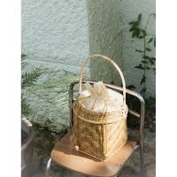 ราคา กระเป๋าถือไม้ไผ่ทรงกระบอก (27360202707)