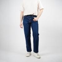 ราคา DAPPER กางเกงยีนส์ทรงตรงสีน้ําเงิน - J35342 (41518663371)
