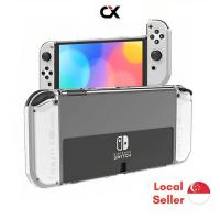 ราคา (SG) Nintendo Switch OLED Crystal Case คริสตัลใส Hard Shell Casing Console & Joy-Con สําหรับ Nintendo Switch OLED (28969124819)