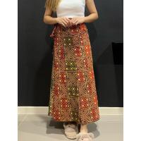 ราคา กระโปรงยาว กระโปรงลายไทย ผ้าฝ้ายทรงเอต่อผ้า 16 ชิ้น (18182714513)