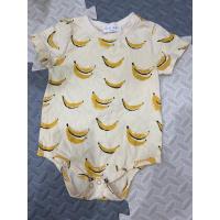 ราคา พร้อมส่ง มือสอง romper kids baby size0-6m banana (18782597221)