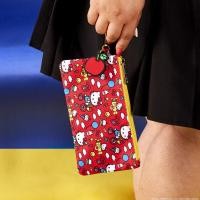 ราคา Loungefly Hello Kitty 50th Anniversary Classic AOP Nylon Pouch Wristlet (28552215559)