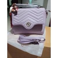 ราคา กระเป๋าทรงสวยสีม่วงพาสเทล (11745645527)