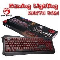 ราคา คีย์บอร์ด เกมมิ่ง Keyboard Gaming Marvo K621 ไฟ Led 7 สี ของแท้ ประกัน 1 ปี (1914587604)