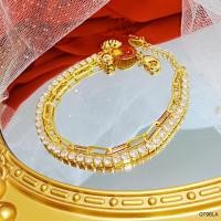 ราคา GT96LA สร้อยข้อมือไทเทเนียมพลอยสีเหลือง 2 ชั้น (43705782316)