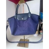 ราคา กระเป๋า Longchamp Neo ไซส์ M สีน้ำเงิน Navy หูสั้น พร้อมสาย cross body แท้ มือ2 (40918794384)