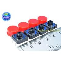 ราคา Tact switch 12X12X7.3 mm. button domestic + color button (สีแดง 4 ชุด) (7217289777)