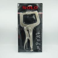 ราคา SOLO คีมล็อคตัวซี 11 นิ้ว ปากขยับ คีมล็อคก้ามปู คีมล็อค ตัวซี มีแป้น ตัวC คีมจับงานเชื่อม คีมล็อคปากกว้าง โซโล (14332828194)