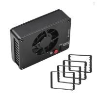 ราคา Andoer FS-04B กล้องพัดลมระบายความร้อนระบบทําความเย็นภายนอก 2 ความเร็วพัดลม 4 ชิ้นอะแดปเตอร์ติดตั้งสําหรับ A7M4/ZVE1/A6700/A7C2/A7S3/ZV-E10/ZV1/A7C/R5/R7,R7 (29536602362)