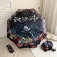 ราคา ร่ม muji ร่มญี่ปุ่น ร่ม Huahuahua Chenyu ร่มกันแดดดาวอังคารพับอัตโนมัติสามพับร่มกันแดดป้องกันรังสียูวี (41418423874)