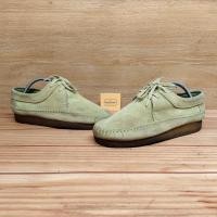 ราคา รองเท้า clarks ส่งฟรี มือสอง ของแท้ size EU 42-42.5 27 cm รองเท้าหนัง วินเทจ (41959346012)
