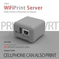 ราคา Print Server ( ปริ้นเซิร์ฟเวอร์ ) Mini NP330NW Network+WiFi USB 2.0 Print Server (WiFi Version) (20779590803)
