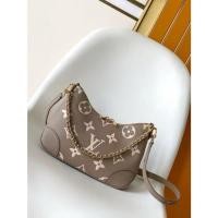 ราคา LOUIS VUITTON Boulogne กระเป๋าสะพายข้างหนังลายนูน Croissant สำหรับผู้หญิง M13224 237 (27032590096)