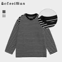 ราคา Becoolman-ลายทาง แขนยาว ใส่สบาย เสื้อยืด รุ่นเดียวกันทั้งชายและหญิง เสื้อคอกลมแขนยาวใส่ทำงาน เสื้อคน (42269202485)