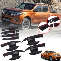 ราคา ครอบมือจับ + เบ้ารองมือ RED LOGO นิสสัน NAVARA NP300 ชุดแต่ง มือจับประตู NISSAN นาวาร่า 2014-2019 สีดำด้าน โลโก้ สีแดง (7189827596)