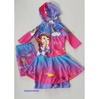 ราคา เสื้อเด็ก ชุดว่ายน้ำลายเจ้าหญิงโซเฟีย บอดี้สูทแขนสั้น size : xs (3-4y) (18344804965)