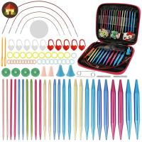 ราคา เข็มถักแบบวงกลมอลูมิเนียม เข็มถักทรงกลมน้ําหนักเบาพร้อมสายไฟสําหรับผู้เริ่มต้น ร้านค้า1495 (40802763803)