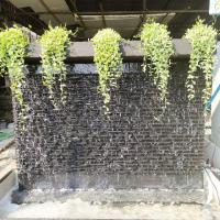 ราคา น้ำตก ม่านน้ำหินกาบสีดำล้วน มีช่องใส่ต้นไม้ด้านบน (7731705027)