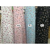 ราคา ผ้าไหมอิตาลีลายดอกไม้สีหวานๆ #14 พิเศษ ซื้อ 10 เมตรแถมฟรี 1 เมตร (7782070461)