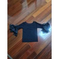 ราคา ไหมพรมสีดำ ชายแขนระบายชีฟอง มือ1 (20747445658)