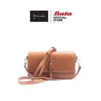 ราคา Bata บาจา ยี่ห้อ Prive กระเป๋าสะพายไหล่ สายสะพายเก็บได้ คลัช หนังเทียม สำหรับผู้หญิง รุ่น Bowie สีน้ำตาลอ่อน 9043231 (13110363156)