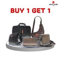 ราคา [1 แถม 1]Pierre cardin กระเป๋าสะพายแบบผ้า รุ่น MW408/409/410/411/413 ราคาพิเศษสุดคุ้ม!! (13238986576)