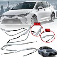 ราคา ครอบไฟหน้า + ครอบไฟท้าย รุ่น โตโยต้า โคโรล่า อัลติส TOYOTA COROLLA ALTIS ปี 2019 - 2020 สีโครเมี่ยม (8327989545)