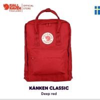 ราคา กระเป๋า Fjallraven Kanken Classic สี Deep Red เเท้ ลดจากราคา 3,xxx มือสอง‼️ (7332737314)