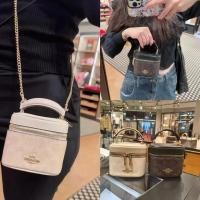 ราคา กระเป๋าสะพายหลัง Coach สไตล์โซ่ พร้อมสายสะพาย กระเป๋าถือจับคู่สี (43566161522)