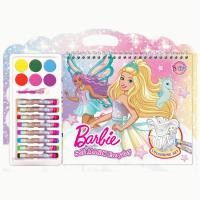 ราคา Barbie COLOURING SET - Seek Magic Everyday เซตสมุดภาพระบายสี + สีน้ำและสีชอล์ก 13537 [BK] (29063828409)