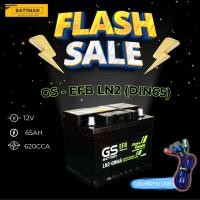 ราคา แบตเตอรี่ GS รุ่น EFB LN2 (ส่งด่วนได้รับสินค้าวันนี้) 12V 65AH Maintenance Free แบตเตอรี่กึ่งแห้ง (28757616016)