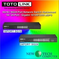 ราคา TOTOLINK SG24 24-Port / SG16 16-Port Network Switch Rackmount 16 / 24 Port - Gigabit 10/100/1000MBPS Unmanaged Switch (40570407336)