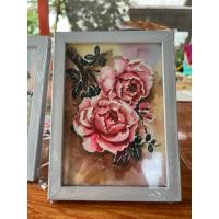 ราคา ภาพวาดมงคลเสริมโชคลาภ ภาพดอกโบตั๋น ขนาด5x7นิ้ว กระดาษร้อยปอนด์ พร้อมกรอบกระจก แขวนได้ตั้งได้ (41754558864)