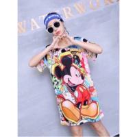 ราคา เดรสลายมิกกี้เม้าส์ (ทรงโอเวอร์ไซส์) (8587352135)