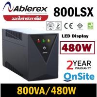 ราคา โปรแรง!! UPS (เครื่องสำรองไฟ) Ablerex 800LSX/480W (USB/RJ11/RJ45/) LED Display ประกัน 2 ปี Onsite ของแท้ (19461564904)