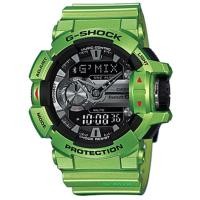 ราคา Casio G-Shock นาฬิกาข้อมือผู้ชาย สายเรซิ่น รุ่น G'MIX GBA-400-3B - สีเขียว (283181217)