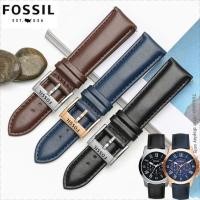ราคา Fossil สายนาฬิกาหนังแท้ชาย Fossil Fossil FS4812 ME305220 สร้อยข้อมือหนังวัวชั้นแรก 22 มม (42961460319)