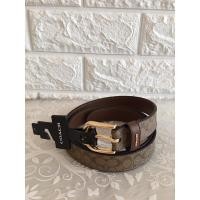 ราคา พร้อมส่ง New coach แท้ #เข็มขัดผู้หญิง เข็มขัดผู้หญิง size M แบบหัวเจาะ สีน้ำตาลคาราเมล ลาย C (27813715832)