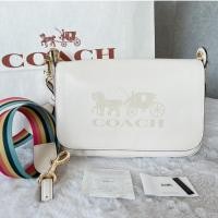 ราคา กระเป๋าสะพายข้าง COACH JES LEATHER MESSENGER Chalk F72703 (27687665122)