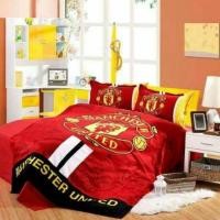 ราคา มาแร้ว มาแร้ว ชุดผ้าปูที่นอนลายทีมฟุตบอล FC. แมนยู (68421639)