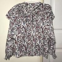 ราคา New!! เชิ้ตแขนยาว ลายดอก สีขาว (8) (1863838433)